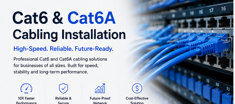 Cat6 Cat6A Cabling installation